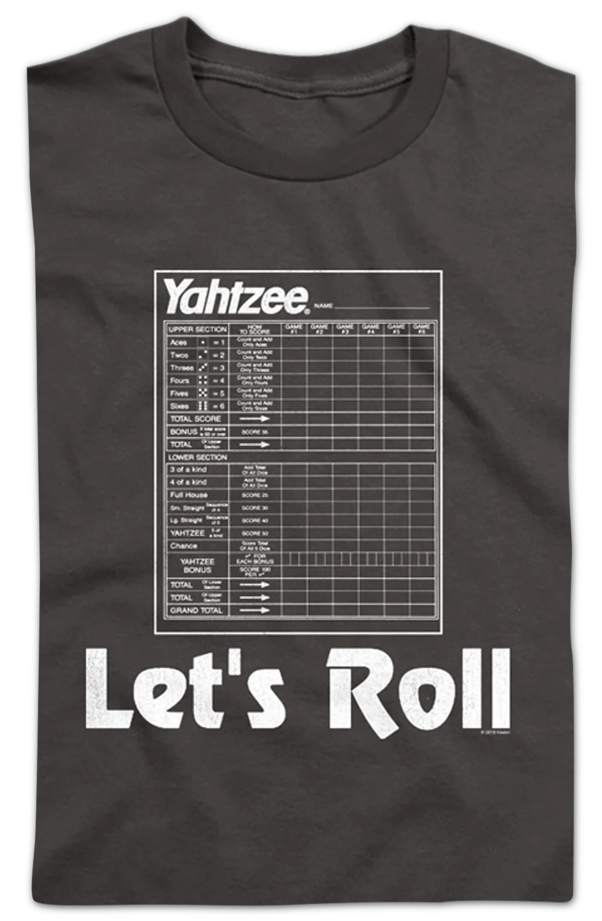 Youth Let's Roll Yahtzee Shirt - Image 2