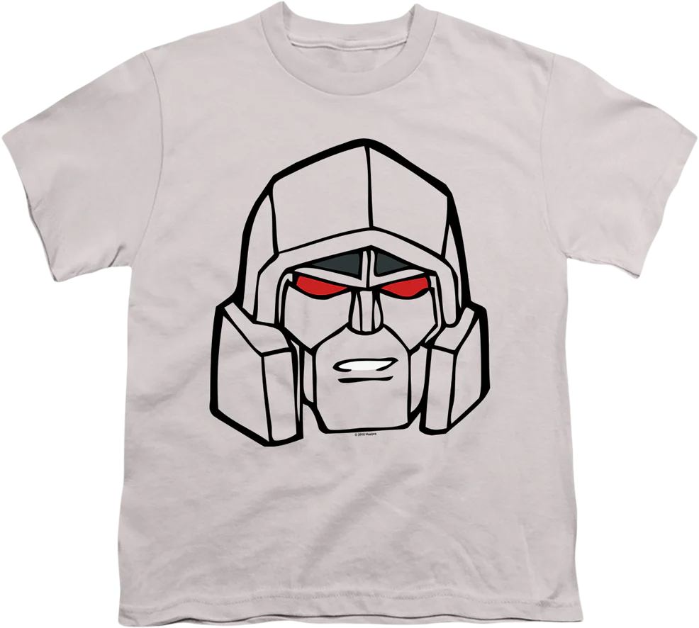Youth Megatron Head Shot Transformers Shirt