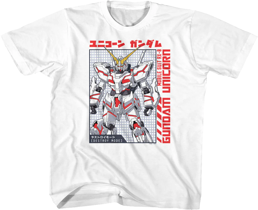 Youth Mobile Suit Gundam Unicorn Shirt