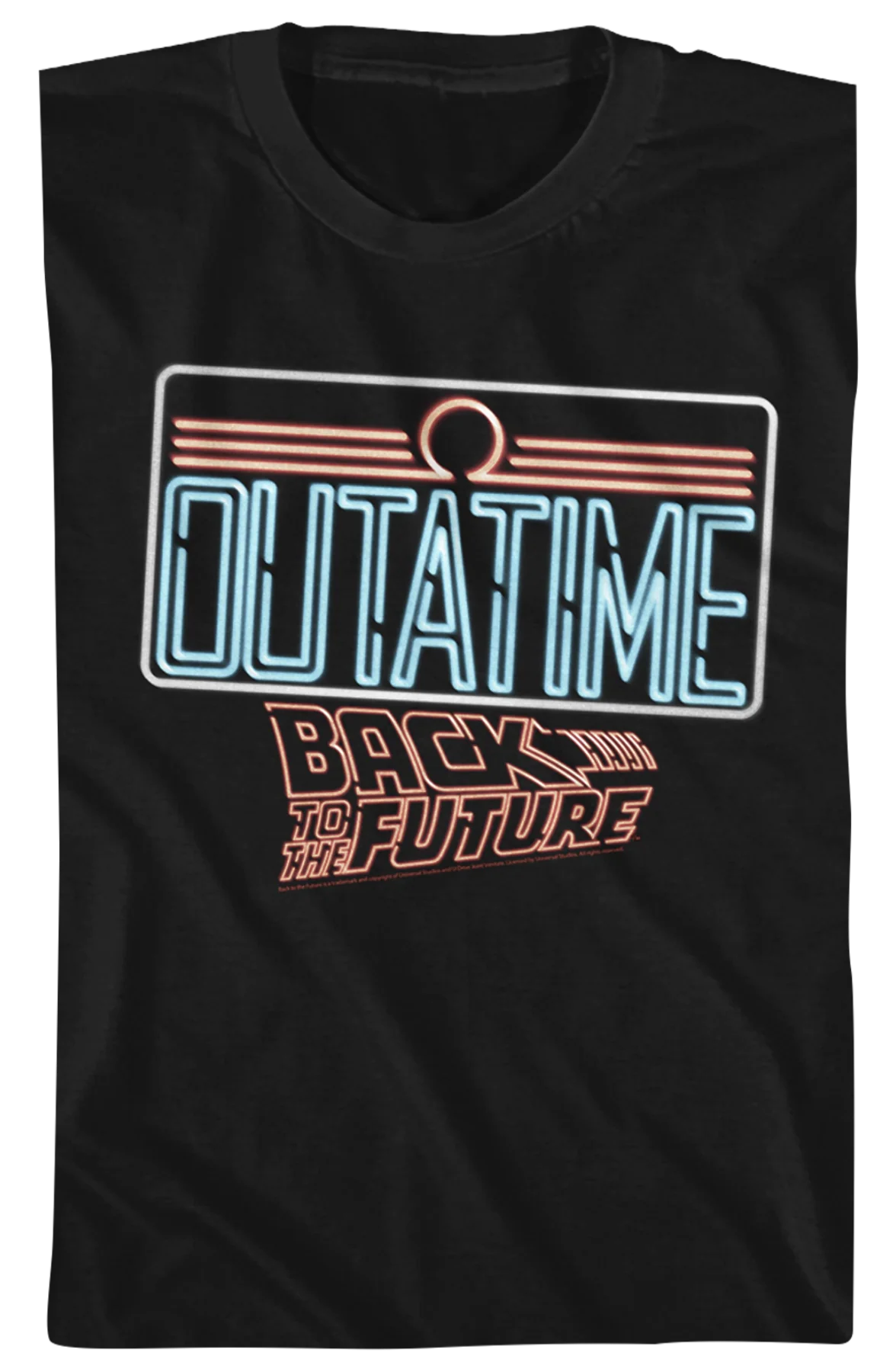 Youth Neon License Plate Back To The Future Shirt - Image 2
