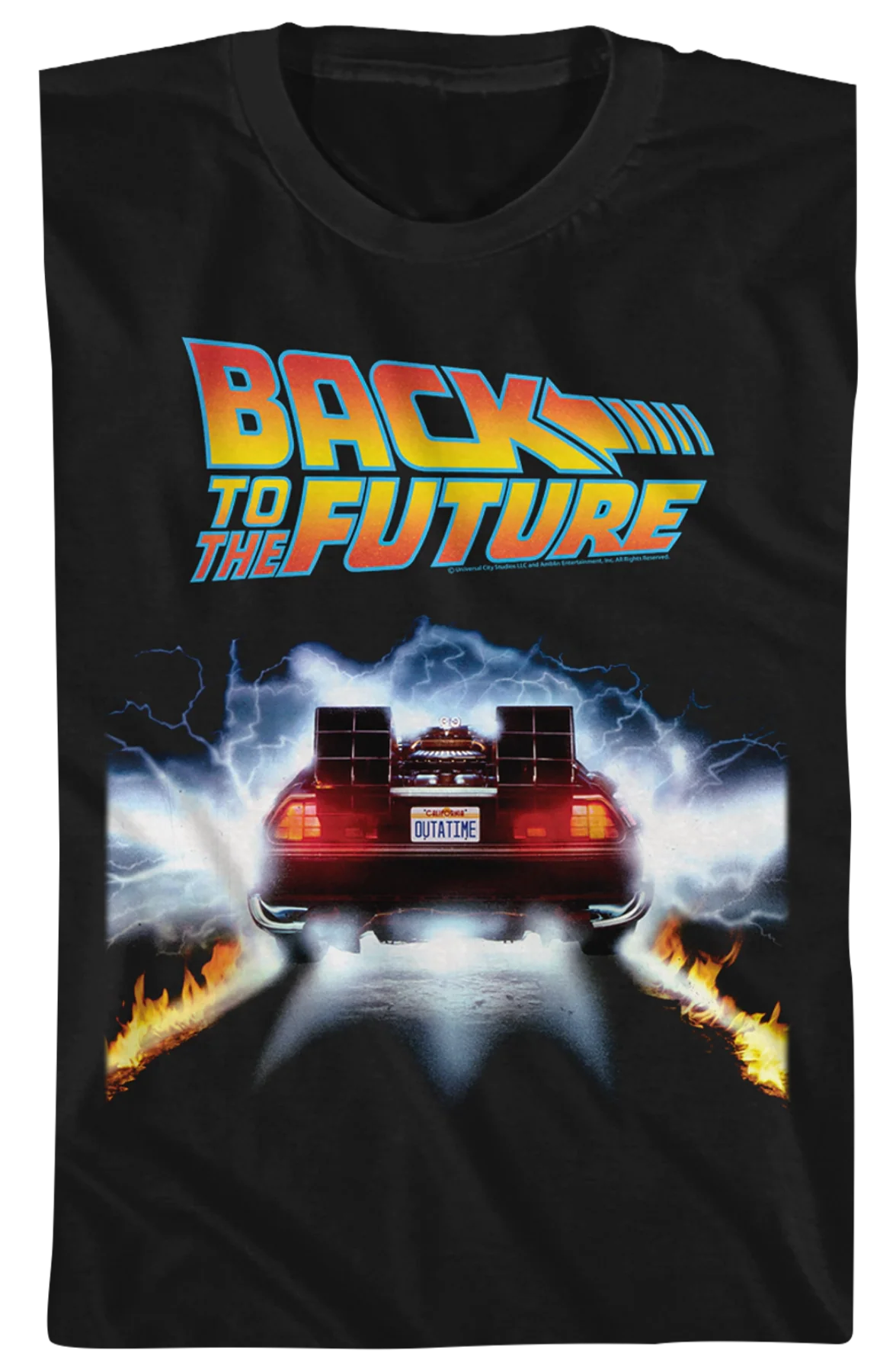 Youth OUTATIME DeLorean Back To The Future Shirt - Image 2
