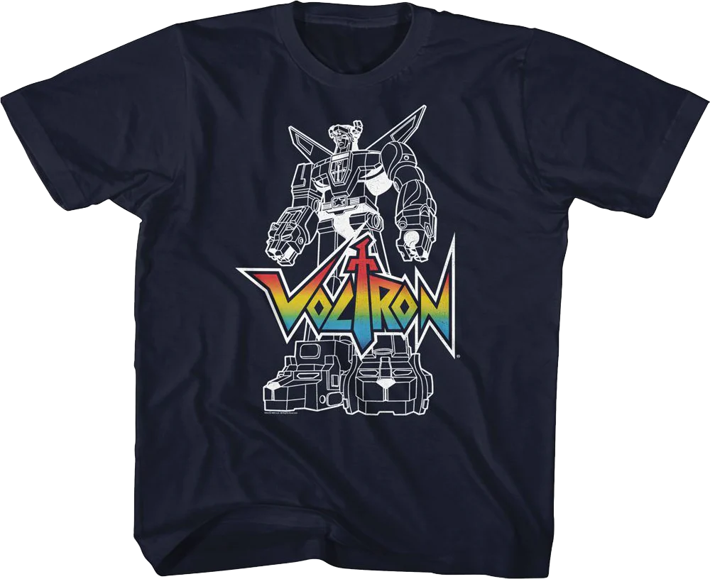 Youth Outlined Defender of the Universe Voltron Shirt