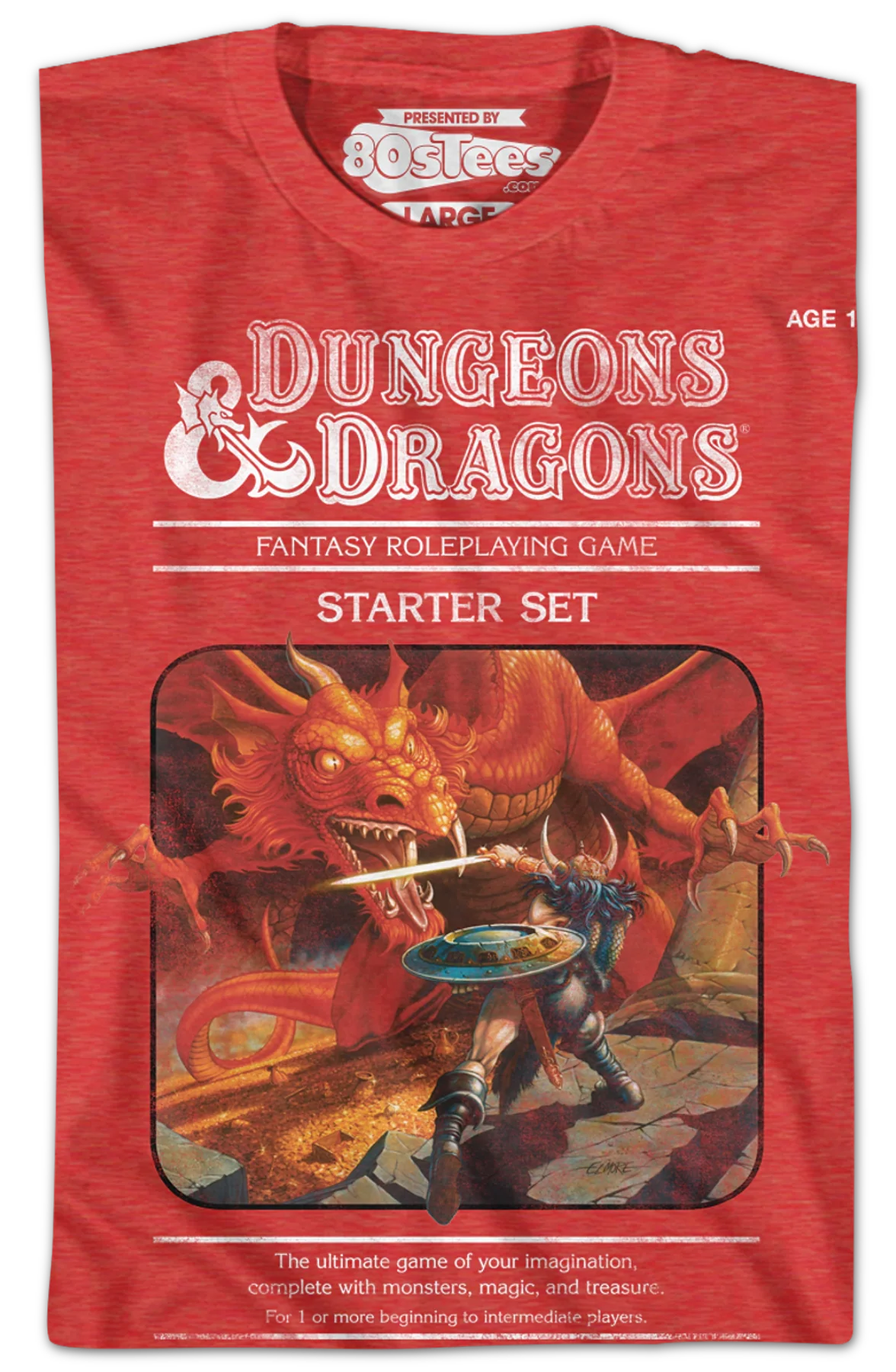 Youth Red Starter Set Dungeons & Dragons Shirt - Image 2