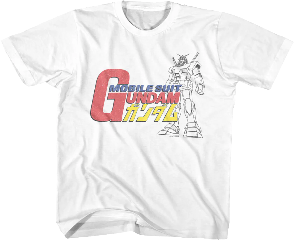 Youth RX-78-2 Sketch Gundam Shirt