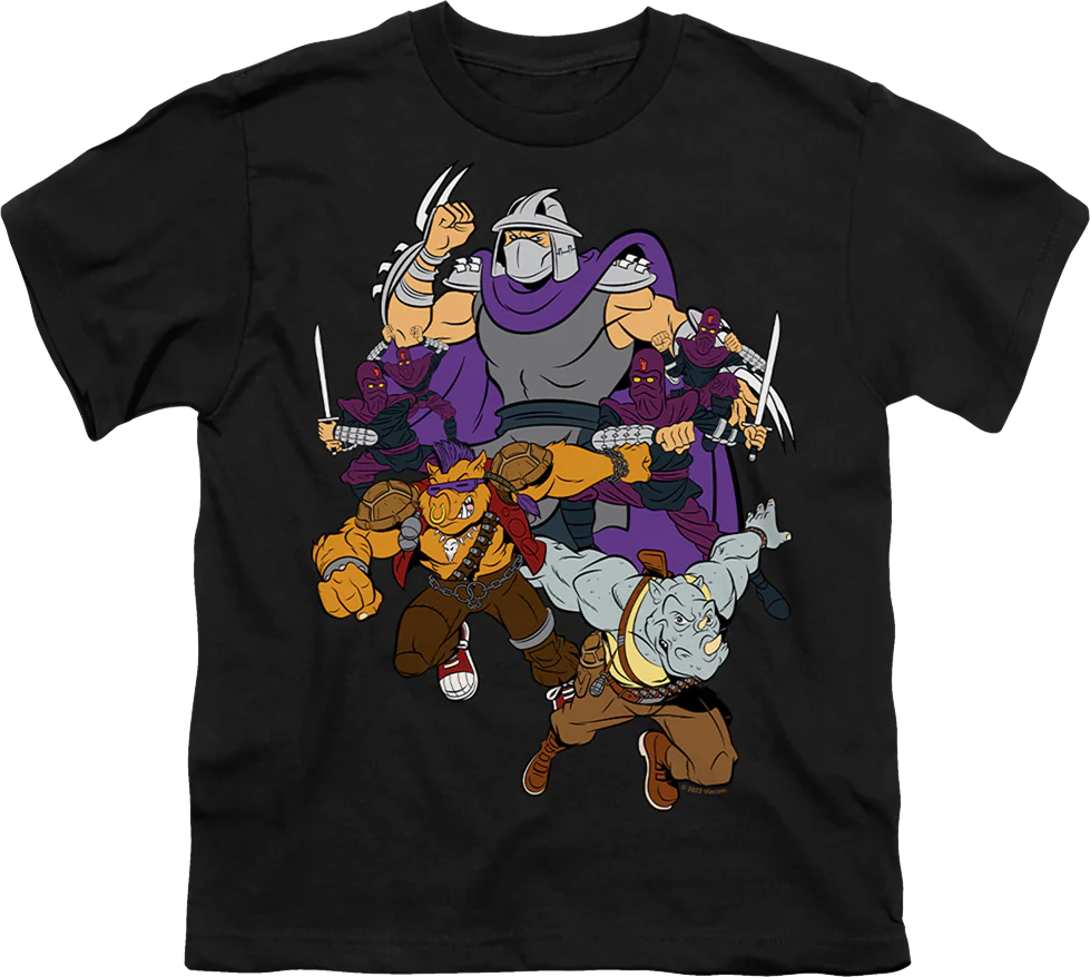 Youth Shredder And Foot Clan Teenage Mutant Ninja Turtles Shirt