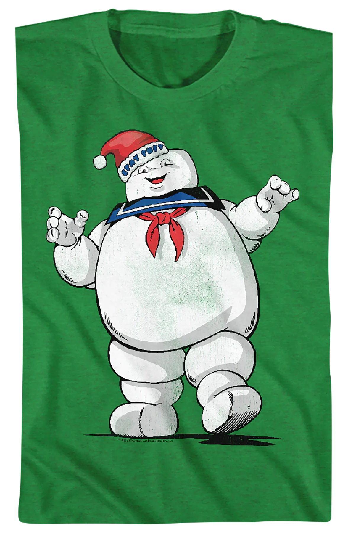 Youth Stay Puft Santa Claus Hat Real Ghostbusters Shirt - Image 2