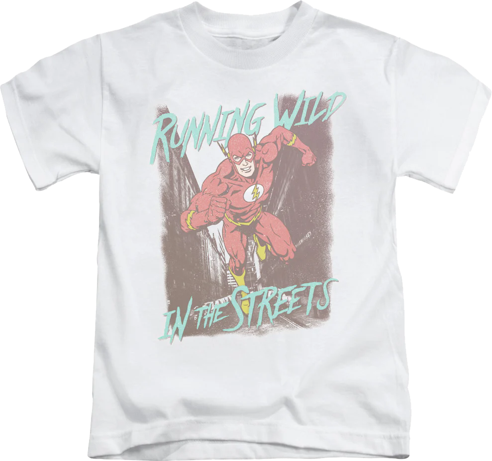 Youth The Flash Running Wild In The Streets DC Comics Shirt