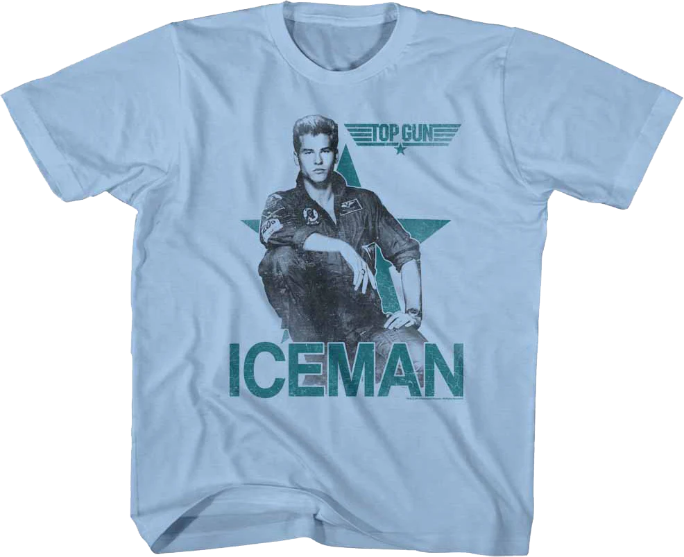 Youth Val Kilmer Iceman Top Gun Shirt