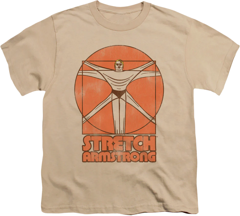 Youth Vitruvian Man Stretch Armstrong Shirt