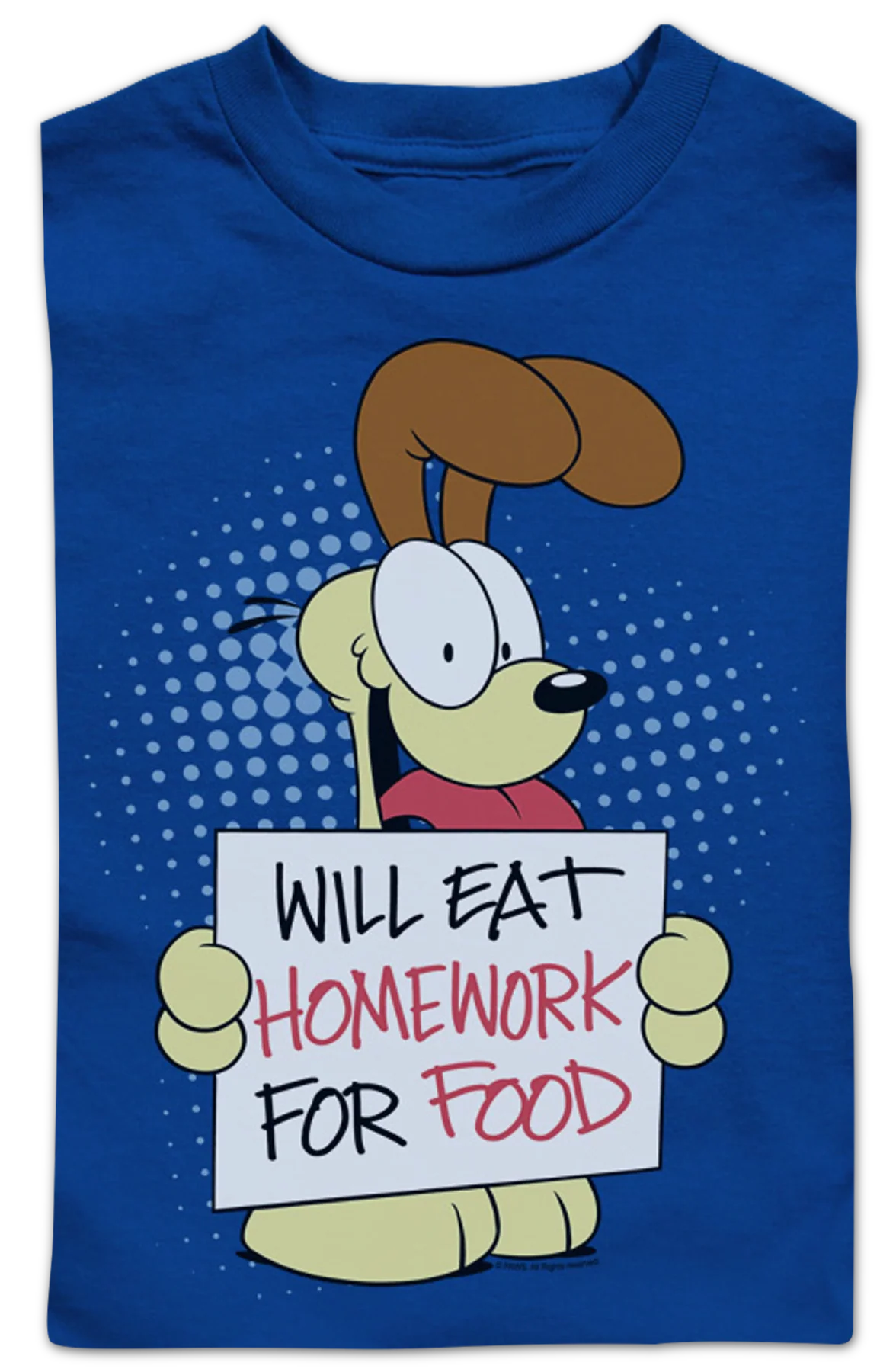 Youth Will Eat Homework Garfield Shirt - Image 2
