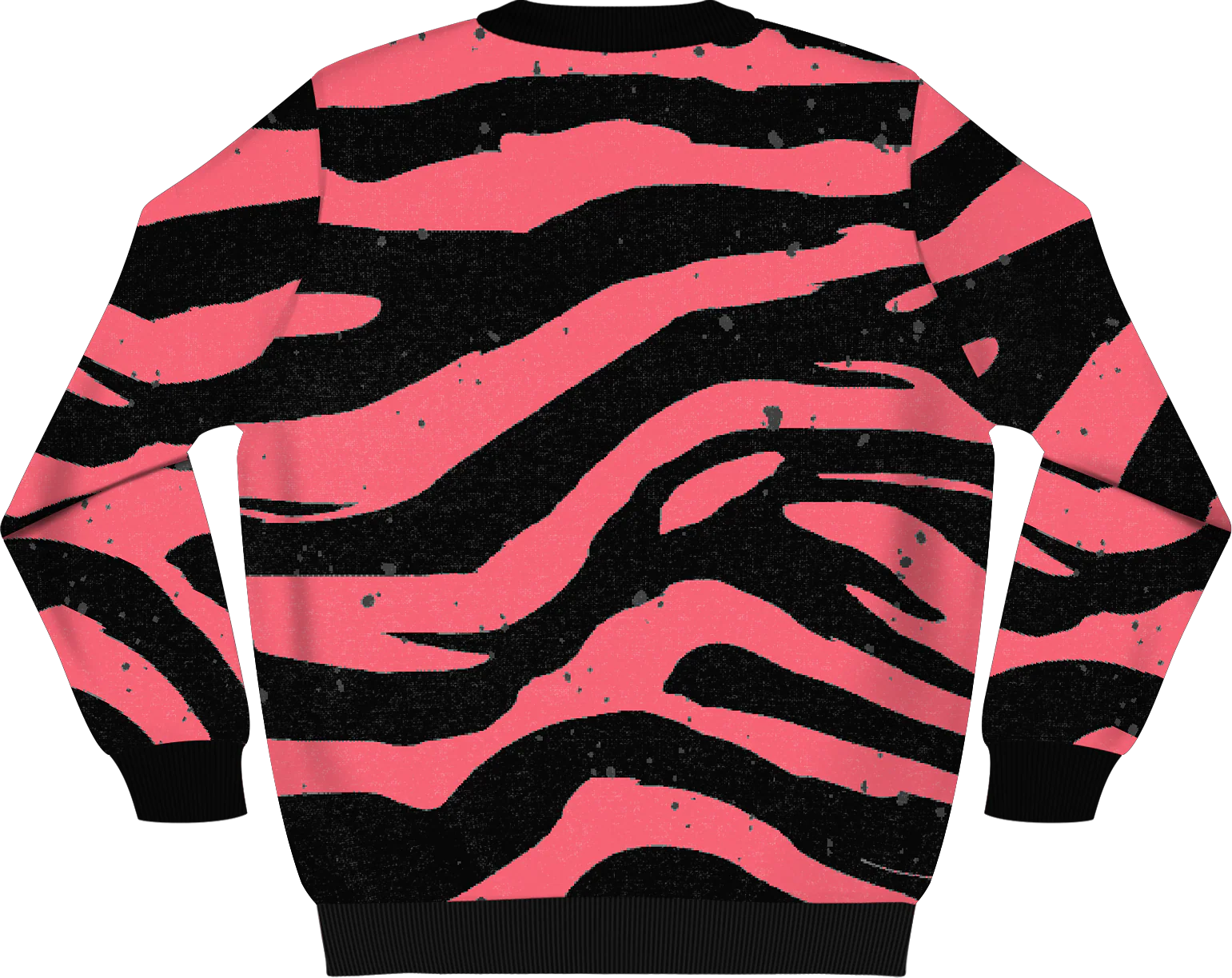 Zebra Pattern Knitted Sweater - Image 3
