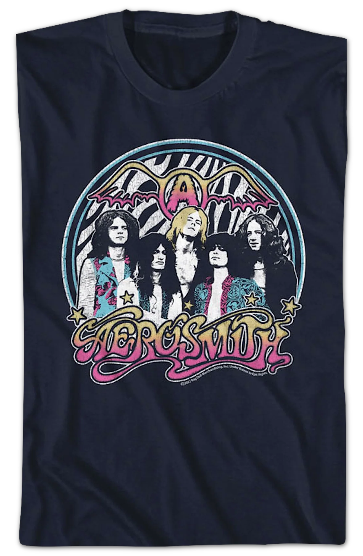 Zebra Print Group Photo Aerosmith T-Shirt - Image 2