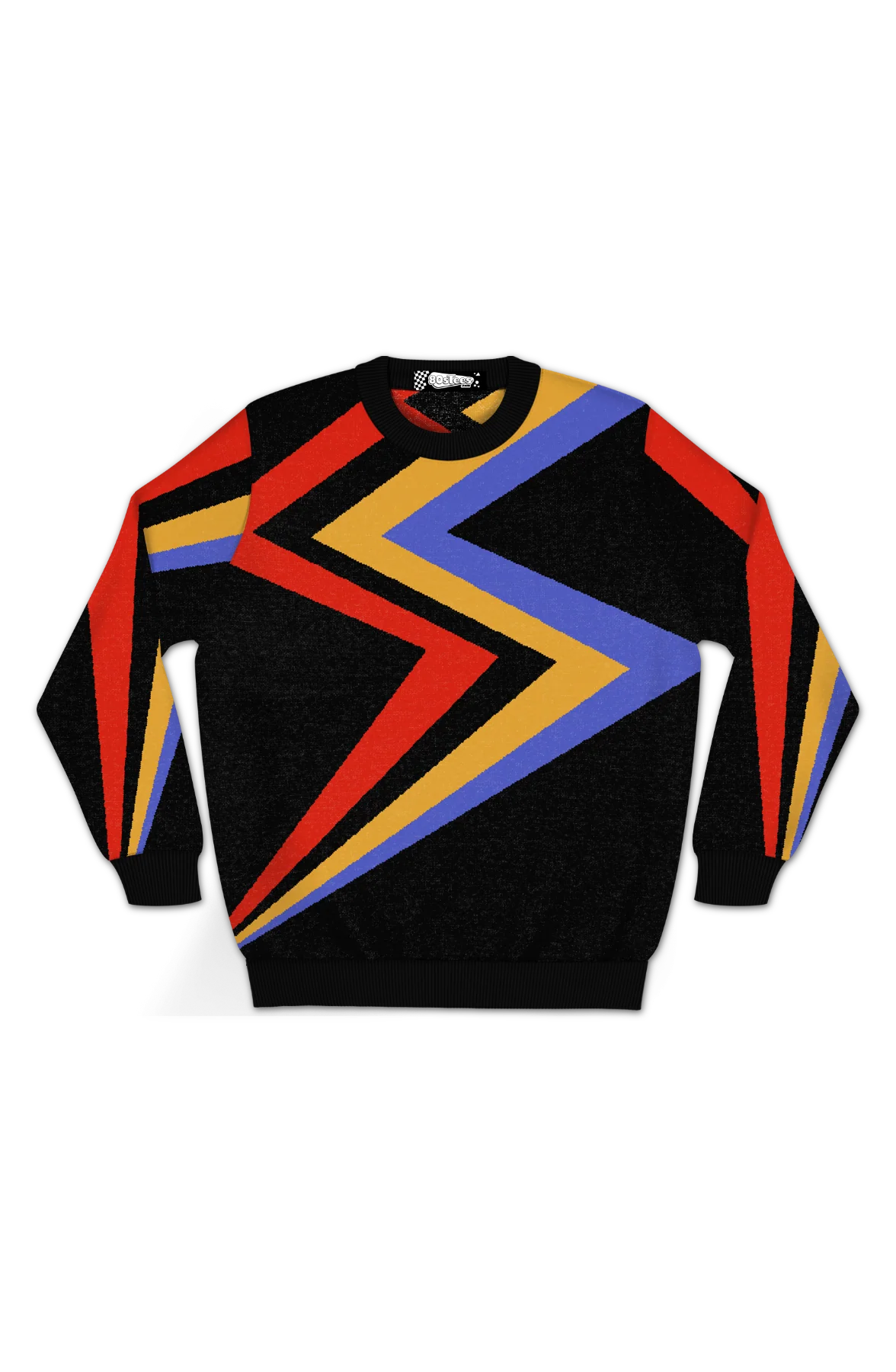 Ziggy Bolt Design Knitted Sweater - Image 2