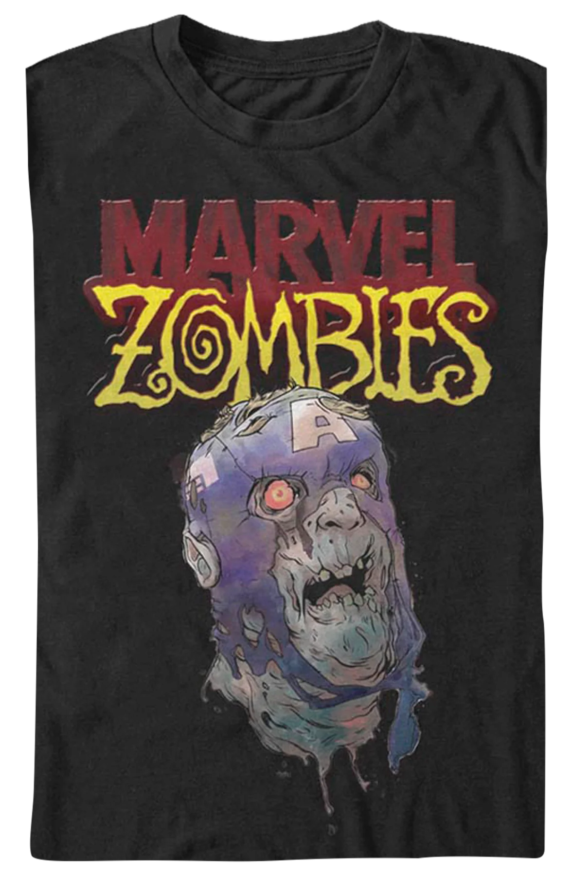 Zombie Captain America Marvel Comics T-Shirt - Image 2
