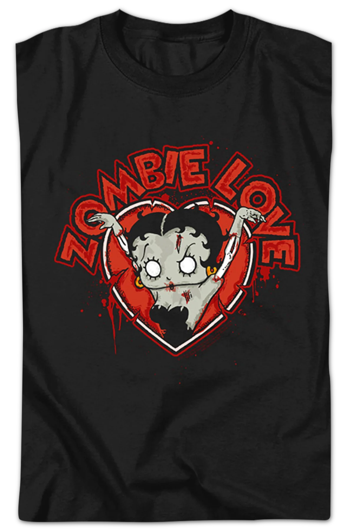 Zombie Love Betty Boop T-Shirt - Image 2